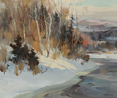North River in Winter