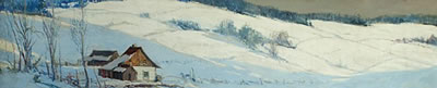 Rolling Fields in Winter Light