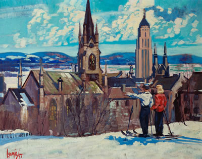 Sample artwork by Clarence Loomis (Born 1917), known for landscape paintings - View similar artists and auction records