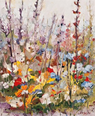 Sample artwork by Fernand Labelle (1934 - 2012), known for landscape, mountain and water scene painting, book illustration - View similar artists and auction records