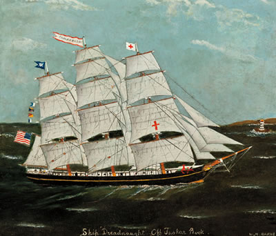 Dreadnaught Off Tuskar Rock by Wilfred Molson Barnes - Auction record, sale price, and art valuation. Compare with similar artists and explore comparable artworks.