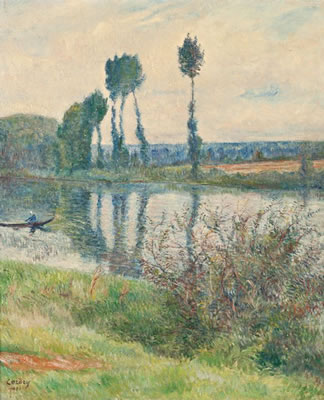 Sur L'Oise by Frederic Samuel Cordey - Auction record, sale price, and art valuation. Compare with similar artists and explore comparable artworks.