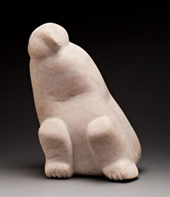 Sample artwork by Latcholassie Akesuk (1919 - 2000), known for inuit bird and animal sculpture - View similar artists and auction records