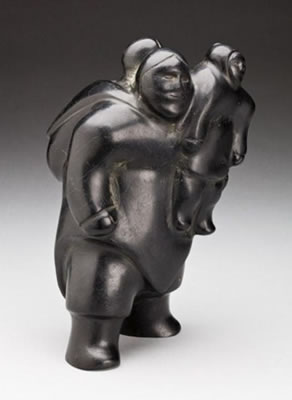 Sample artwork by David Ikutaaq (1929 - 1984), known for inuit sculpture - View similar artists and auction records