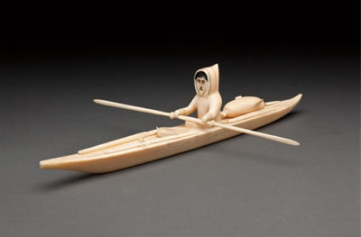 Kayaker, ca. late 1940s or 1950s by Sheokjuk Oqutaq - Auction record, sale price, and art valuation. Compare with similar artists and explore comparable artworks.
