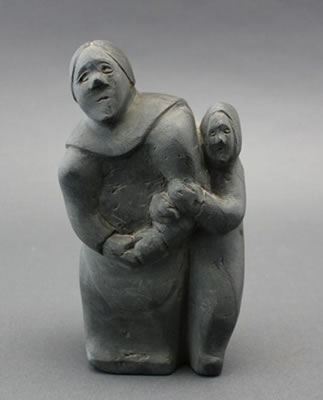 Mother and child by Yvonne Kanayuq Arnakyuinak - Auction record, sale price, and art valuation. Compare with similar artists and explore comparable artworks.