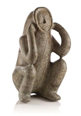 Sample artwork by Sharky Nuna (1918 - 1979), known for inuit sculpture - View similar artists and auction records