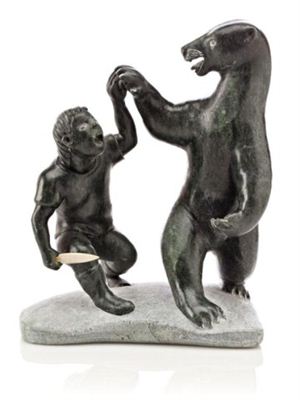 Puvirnituq Young Hunter and Bear