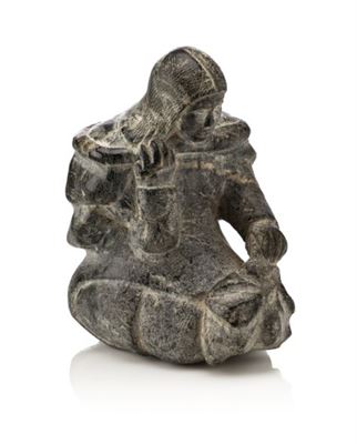 Sample artwork by Eva Keatainaq (1919 - 1988), known for inuit sculpture - View similar artists and auction records