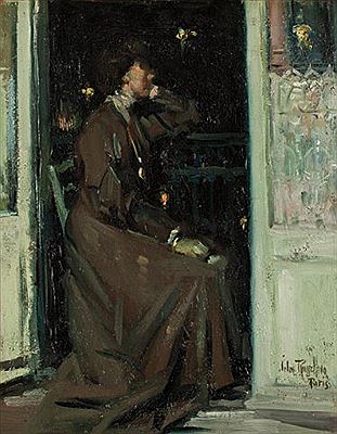 Waiting at the Window by John Wentworth Russell - Auction record, sale price, and art valuation. Compare with similar artists and explore comparable artworks.