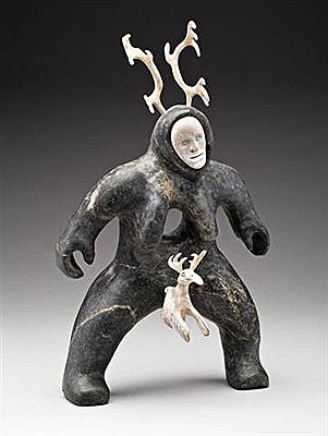 Female Shaman with Helping Spirits