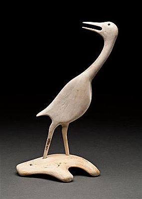 Standing Bird by Peter Assivaaryuk - Auction record, sale price, and art valuation. Compare with similar artists and explore comparable artworks.