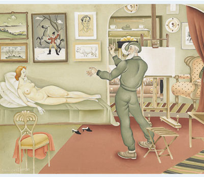 THE ARTIST AND HIS MODEL