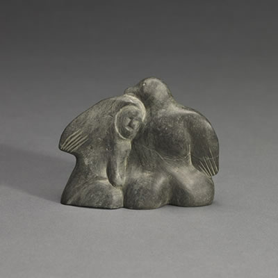Sample artwork by Ada Eyetoaq (Born 1934), known for inuit sculpture - View similar artists and auction records
