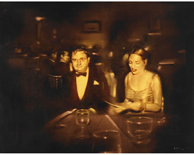 COUPLE IN A RESTAURANT by Elior Victores - Auction record, sale price, and art valuation. Compare with similar artists and explore comparable artworks.