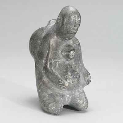 Mother Holding Her Children