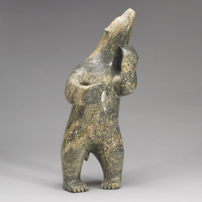 Sample artwork by Qavaroak Tunnillie (1928 - 1992), known for sculpture - View similar artists and auction records