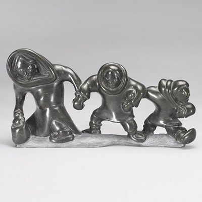 Family by Daniel Inukpuk - Auction record, sale price, and art valuation. Compare with similar artists and explore comparable artworks.
