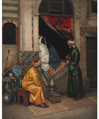 THE CARPET MERCHANT by Rudolf Weisse - Auction record, sale price, and art valuation. Compare with similar artists and explore comparable artworks.