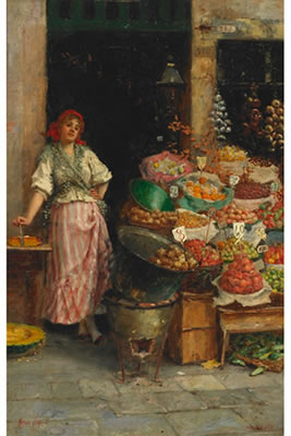 PRETTY VENETIAN FLOWER VENDOR