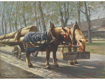 RAST AM LANGHOLZWAGEN (HORSE TEAM)