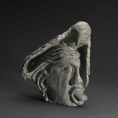 FACE WITH OWL