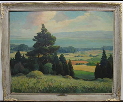 LOOKING EAST, COOK'S BAY, LAKE SIMCOE by Stuart Clifford Shaw - Auction record, sale price, and art valuation. Compare with similar artists and explore comparable artworks.