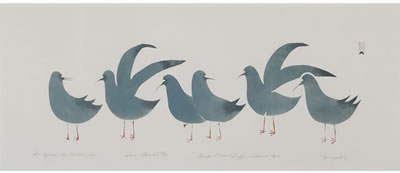Sample artwork by Kellypalik Mangitak (Born 1940), known for inuit art - View similar artists and auction records
