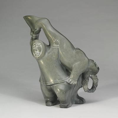HUNTER & NULIAGAK by Davidee Kavik - Auction record, sale price, and art valuation. Compare with similar artists and explore comparable artworks.