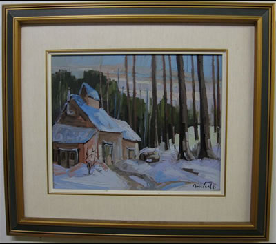HOMESTEAD IN WINTER by Normand Boisvert - Auction record, sale price, and art valuation. Compare with similar artists and explore comparable artworks.