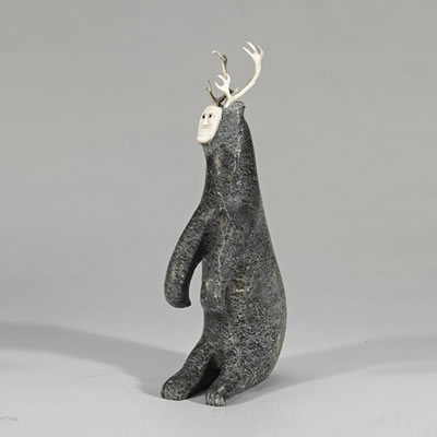 SHAMAN WITH INSET FACE AND ANTLERS