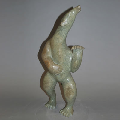 STANDING BEAR by Elijah Pootoogook - Auction record, sale price, and art valuation. Compare with similar artists and explore comparable artworks.
