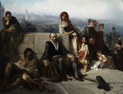 LOMNITZKY VON BUDECZ AUF DER BRUCKE (LE POETE SIMON VON LOMNITZ MENDIE SUR LE PONT) (THE POET LOMNICKY AS A BEGGAR ON THE BRIDGE OF PRAGUE)