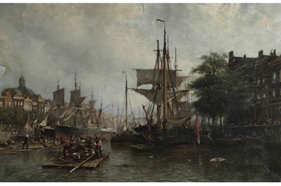 HARBOR AT AMSTERDAM