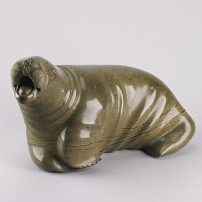 WALRUS by Iola Ikkidluak - Auction record, sale price, and art valuation. Compare with similar artists and explore comparable artworks.