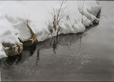 SNOW BANK by Jack Henry Reid - Auction record, sale price, and art valuation. Compare with similar artists and explore comparable artworks.