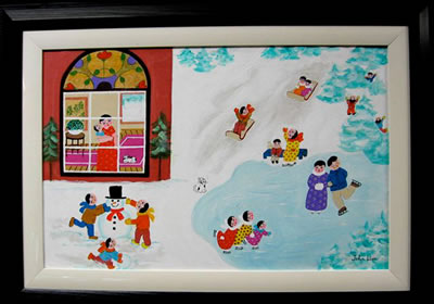 WINTER FUN by John Lim - Auction record, sale price, and art valuation. Compare with similar artists and explore comparable artworks.