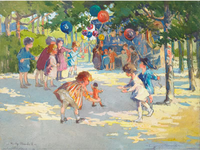 AT PLAY, LUXEMBOURG GARDENS by Emma Alice (Nordell) Parker - Auction record, sale price, and art valuation. Compare with similar artists and explore comparable artworks.