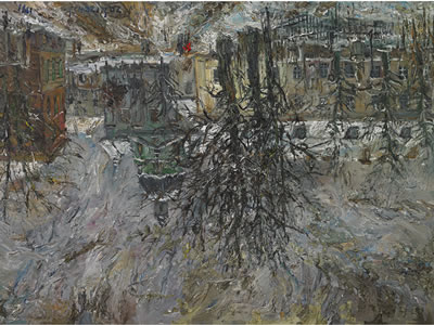 Sample artwork by Wlodzimierz Zakrzewski (1916 - 1992), known for landscape, street scene, still life, war scene painting, poster design, teacher - View similar artists and auction records