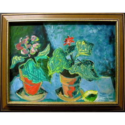 POTTED FLOWERS by Aba Bayefsky - Auction record, sale price, and art valuation. Compare with similar artists and explore comparable artworks.