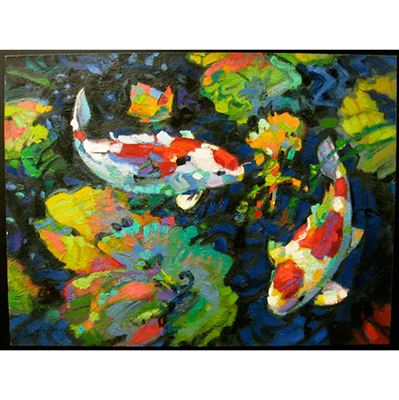 KOI AND LILIES I