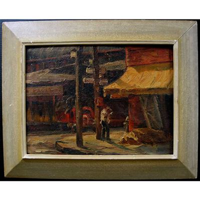 ON THE CORNER by Donald Gordon Fraser - Auction record, sale price, and art valuation. Compare with similar artists and explore comparable artworks.