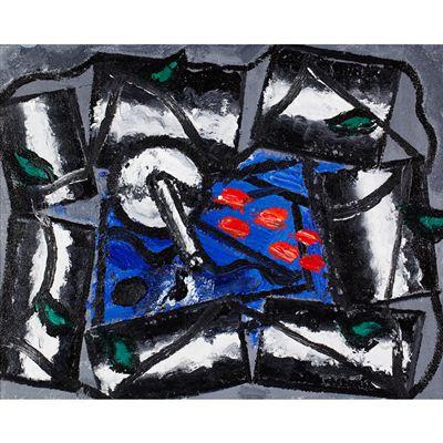 PALETTE AND FLAME #1; PALETTE AND FLAME #2 (2) by David Urban - Auction record, sale price, and art valuation. Compare with similar artists and explore comparable artworks.