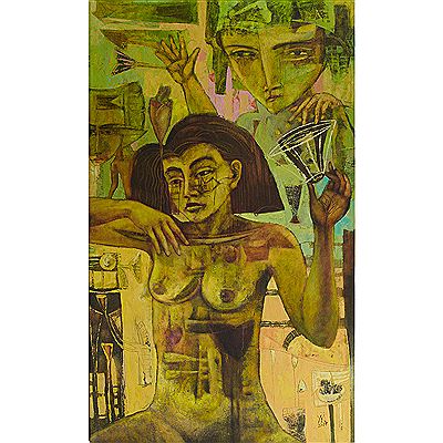 UNTITLED (ABSTRACT FIGURES) by Juan Ramon Valdes Gomez - Auction record, sale price, and art valuation. Compare with similar artists and explore comparable artworks.