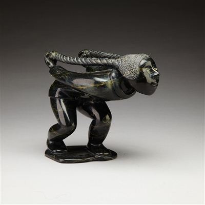 Sample artwork by Pitseolak Niviaqsi (1947 - 2015), known for inuit sculpture and lithography - View similar artists and auction records