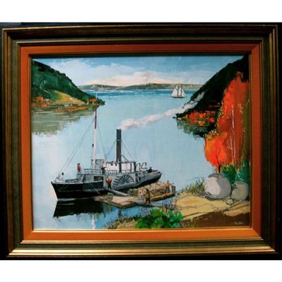 THE OLD PADDLE WHEELER by Jack Hambleton - Auction record, sale price, and art valuation. Compare with similar artists and explore comparable artworks.