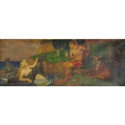 THE LEGEND OF ODYSSEUS AND THE MERMAID by Alexander Frenz - Auction record, sale price, and art valuation. Compare with similar artists and explore comparable artworks.