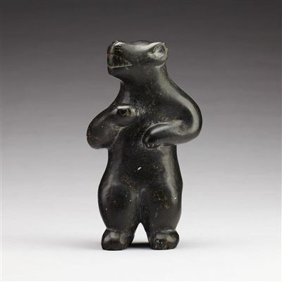 Sample artwork by Joanassie Oomayoualook (Born 1934), known for inuit sculpture - View similar artists and auction records
