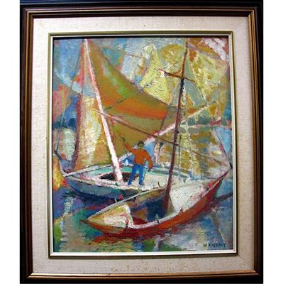 SAILING OUT by Wadie Mahdy - Auction record, sale price, and art valuation. Compare with similar artists and explore comparable artworks.