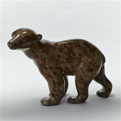 ALERT POLAR BEAR by Henry Evaluardjuk - Auction record, sale price, and art valuation. Compare with similar artists and explore comparable artworks.
